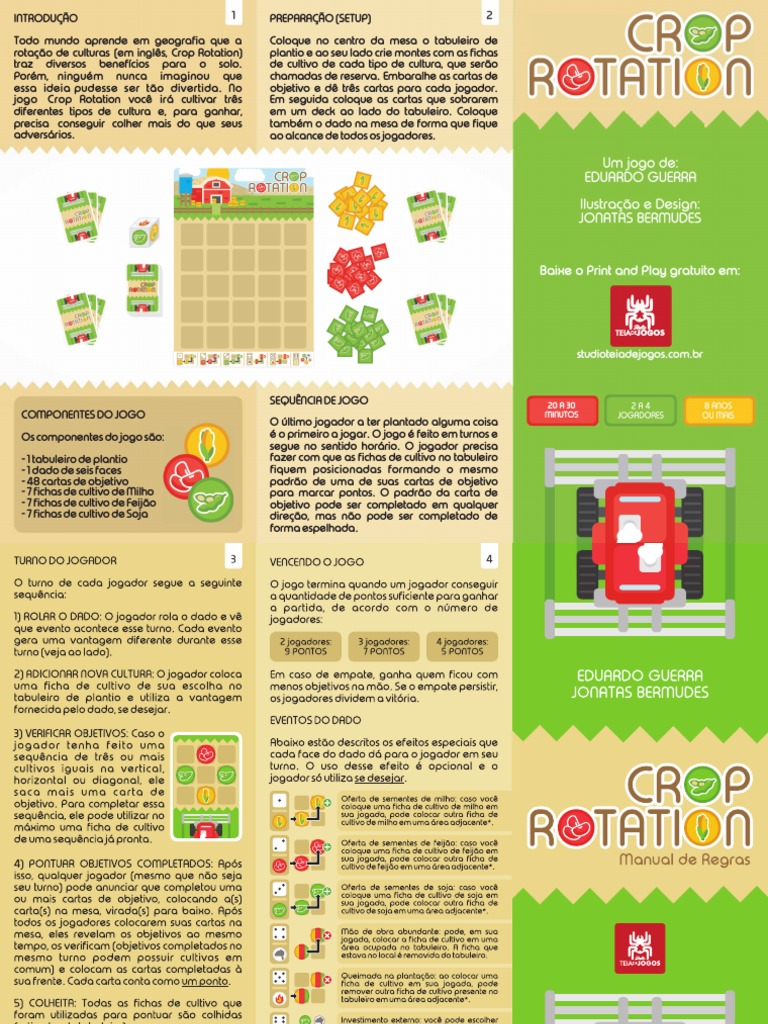 Crop Rotation - Regras PDF | PDF | Jogos | Agricultura