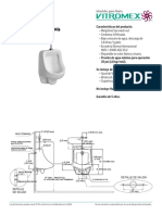 Guía Mecánica Mingitorio Modelo Bocana Vitromex