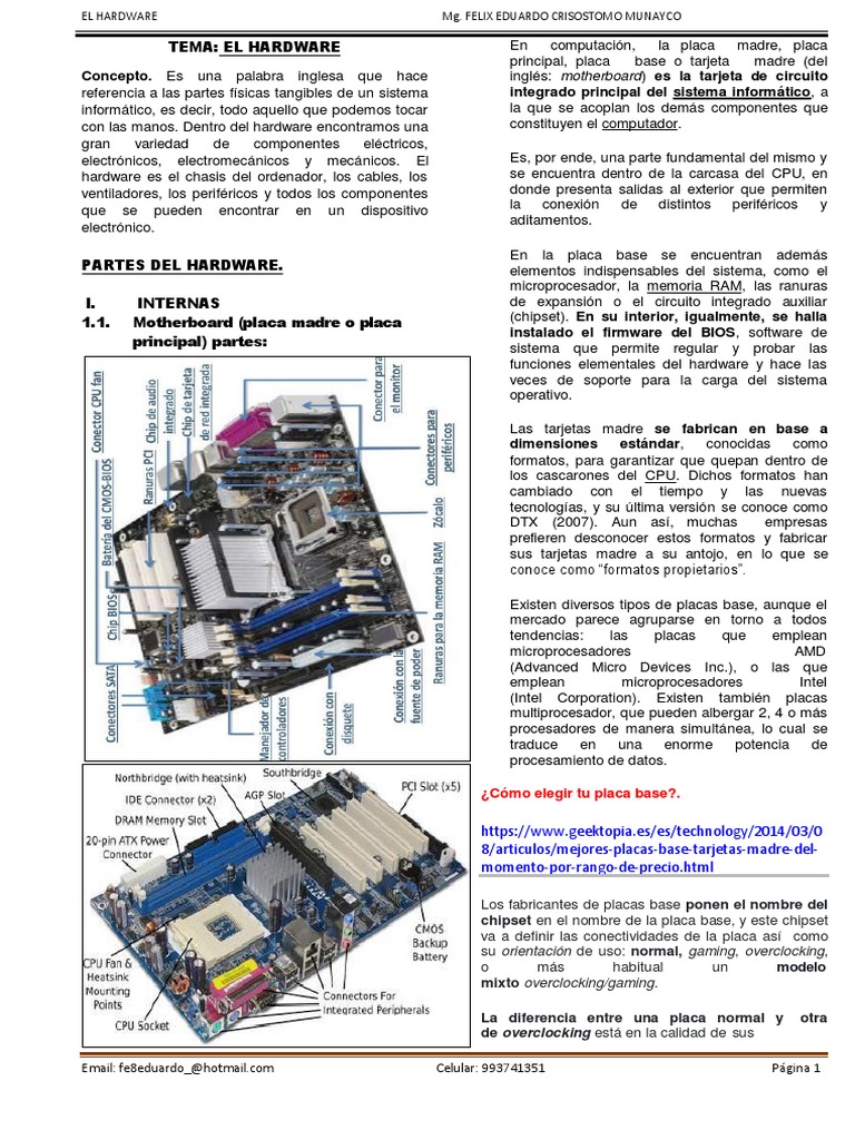 El Hardware - Aumento PDF, PDF, Memoria de acceso aleatorio