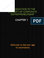 Introduction To The Concept of Corporate Entrepreneurship