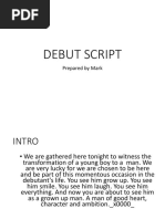 Debut Script