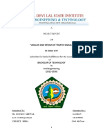 A Project Report ON: "Analsis and Design of Traffic Signal" in Sirsa City