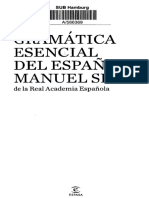 Gramática Esencial Del Español Manuel Seco: de La Real Academia Española