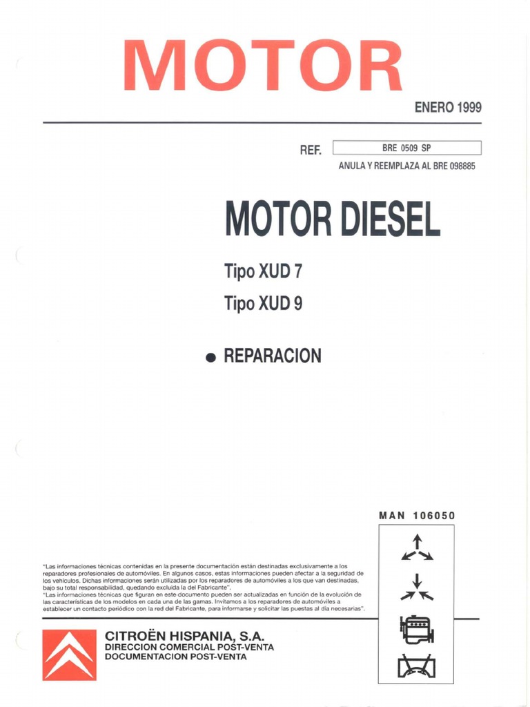 Motor Diesel XUD7 y XUD9 PDF | PDF