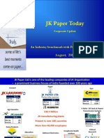 Corporate Update August 2019 JK Paper