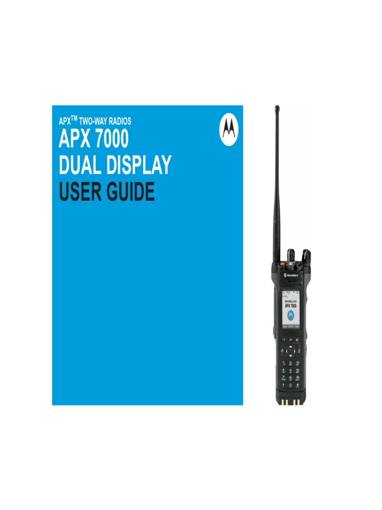 APX 7000 Dual Display: User Guide | PDF | Electromagnetic Interference ...