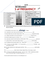 Adverbs of Frequency 4 (Print)