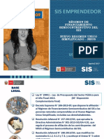 SIS-NRUS: Afiliación al régimen de financiamiento del SIS para contribuyentes del Nuevo Régimen Único Simplificado