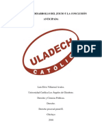 3la Audiencia Desarrollo Del Juicio y La Conclusion Anticipada