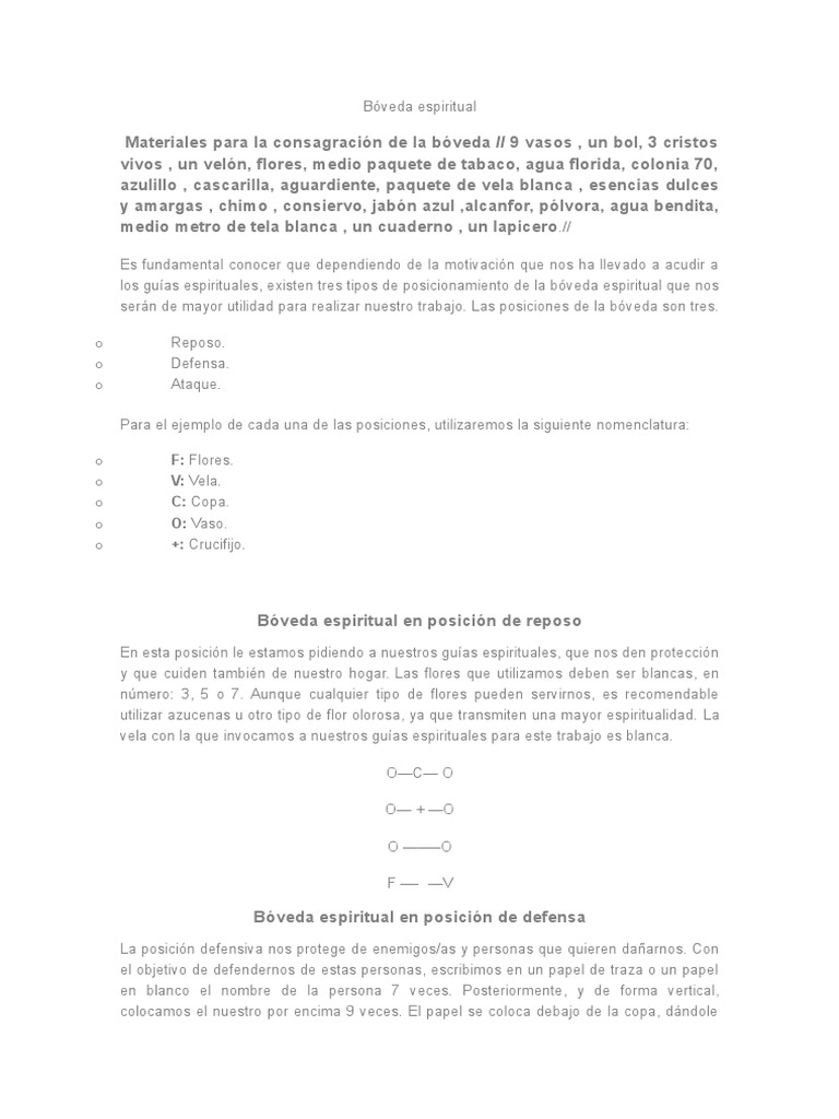 Boveda Espiritual Pdf