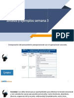 Síntesis y Ejemplos Semana 3