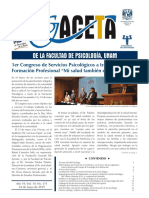Gaceta de La Facultad de Psicologia UNAM Anio 19 Vol 19 No 371 24 de Mayo de 2019 PDF