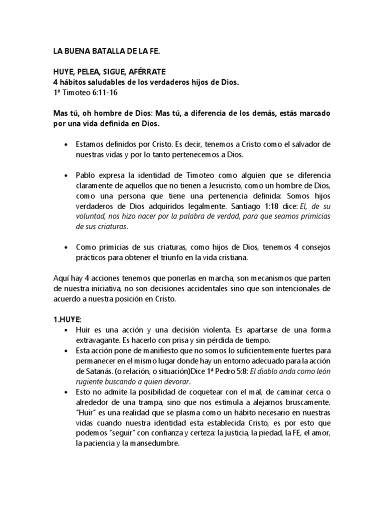 La Buena Batalla de La Fe | PDF | Cristo (título) | Fe