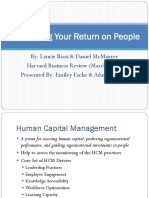 Maximizing Your Return On People