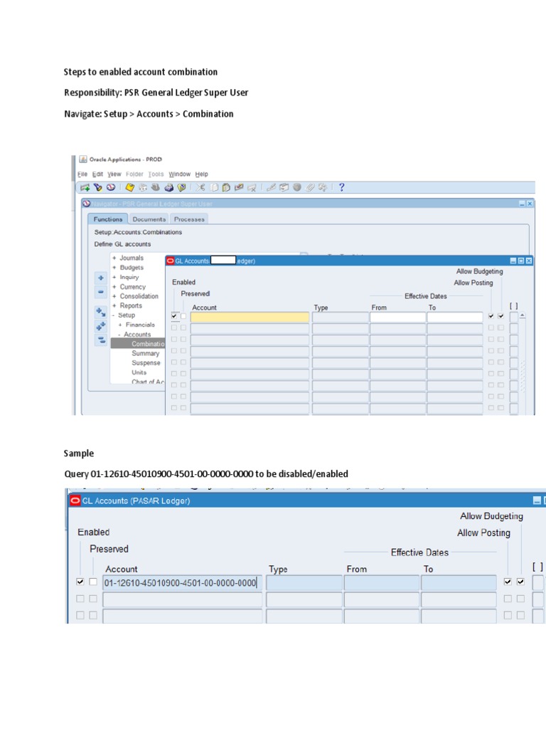 How To Enabled Account Combination PDF