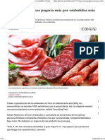 El 74% de Peruanos Pagaría Más Por Embutidos Más Saludables