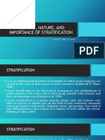 Meaning, Nature, and Importance of Stratification