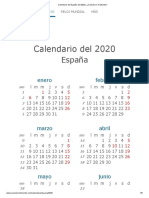 Calendario España 02020