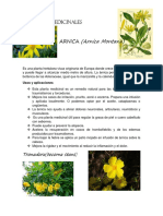 Plantas medicinales: Arnica, Tronadora y Valeriana