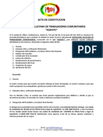 Acta de Constitucion Nueva