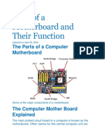 Parts of A Motherboard and Their Function