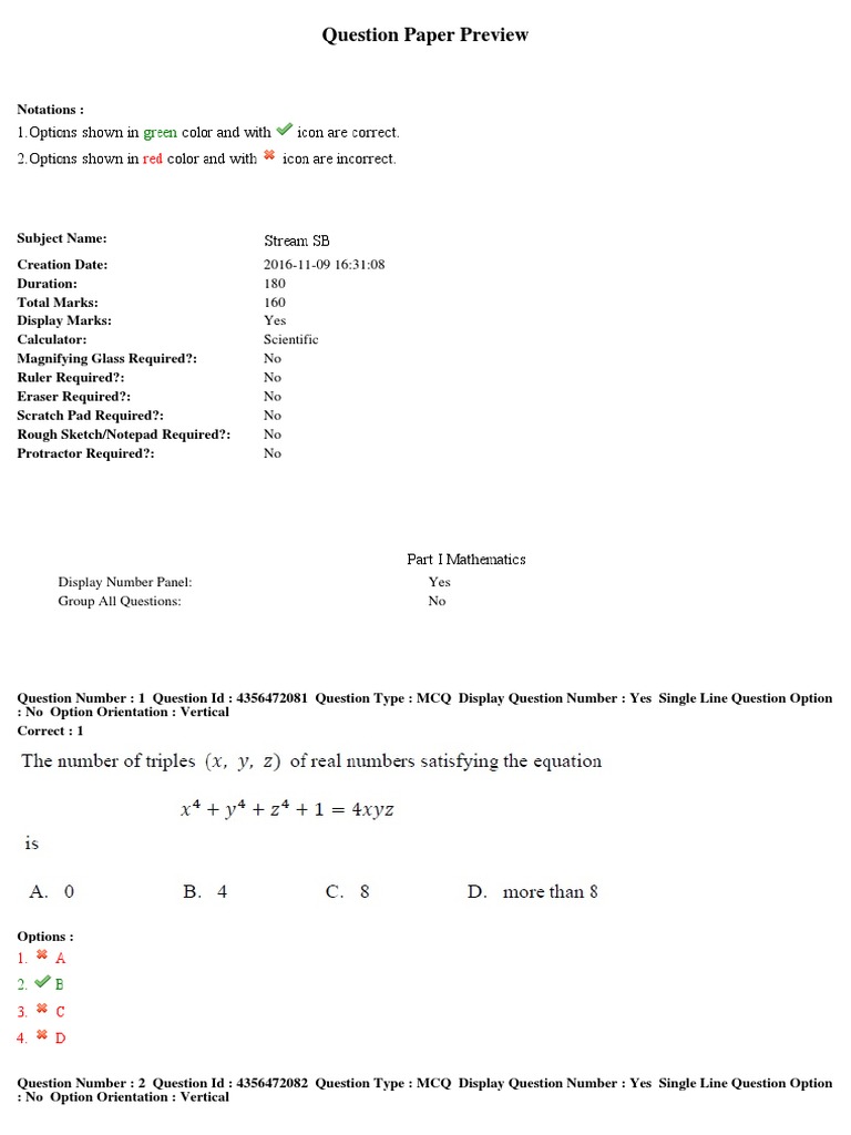 MCQ Question Paper Overview | PDF | Teaching Methods & Materials