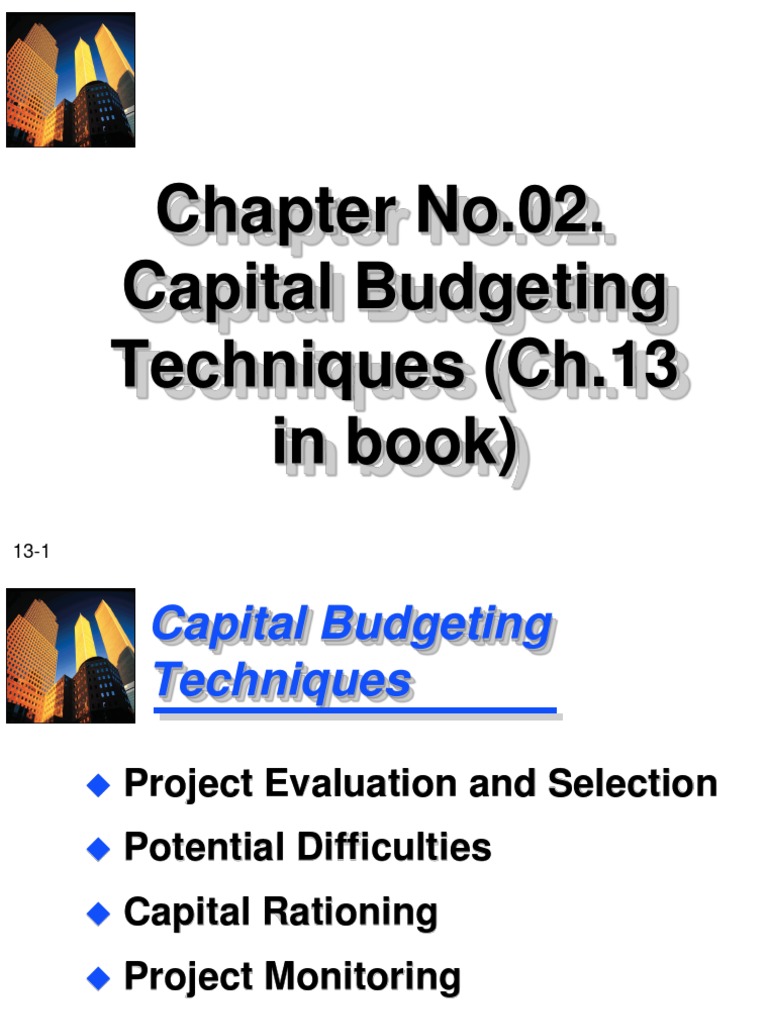 2-Capital Budgeting Techniques | PDF | Net Present Value | Capital ...