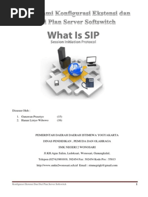 Caridokumen Com Memahami Konfigurasi Ekstensi Dan Dial Plan Server Softswitch Gunawan Hanan Xi Kj 1 Pdf
