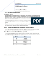 L Lab - Co Onvertin NG Ipv4 A Address Sestob Binary: O Objectives