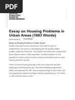 Housing Problems in India