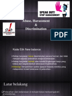 HA & Discrimination Materi Training