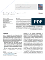 Quantifying Limits Fingerprint Variability