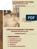 Curso de actualización y Postgrado