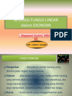 Matematika Ekonomi (Fungsi Linear)