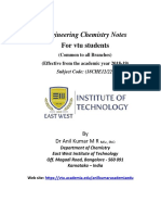 VTU Engineering Chemistry Notes for 2018-19