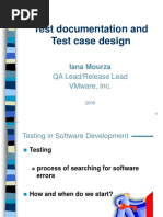 Test Documentation and Test Case Design: Qa Lead/Release Lead Vmware, Inc