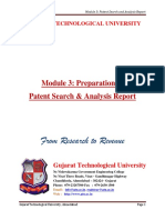 From Research To Revenue: Module 3: Preparation of Patent Search & Analysis Report
