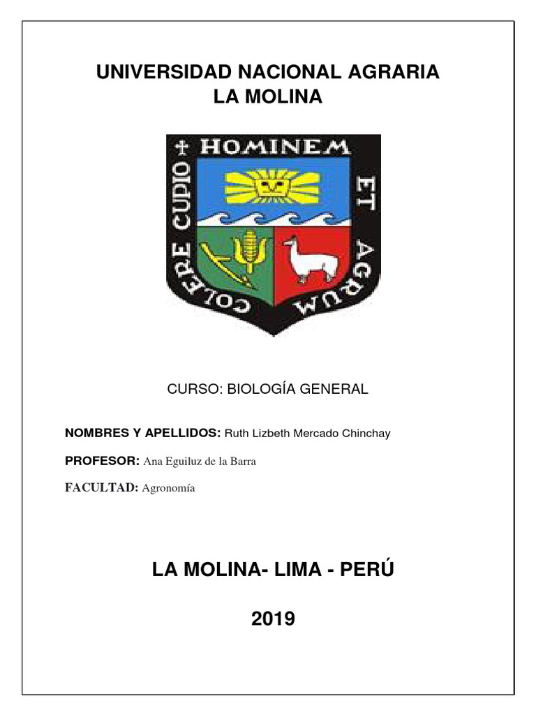 Universidad Nacional Agraria Biologia General Virus Adn