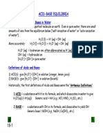 Chapter 18 Acids and Bases Week 1