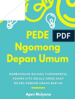 Pede Ngomong Di Depan Umum by Apen Mulyana