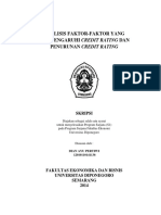 Analisis Faktor Yang Mempengaruhi Kredit Rating PDF