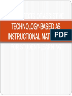 The Effects of Assistive Technology-Based As Instructional Materials For Student-Learning