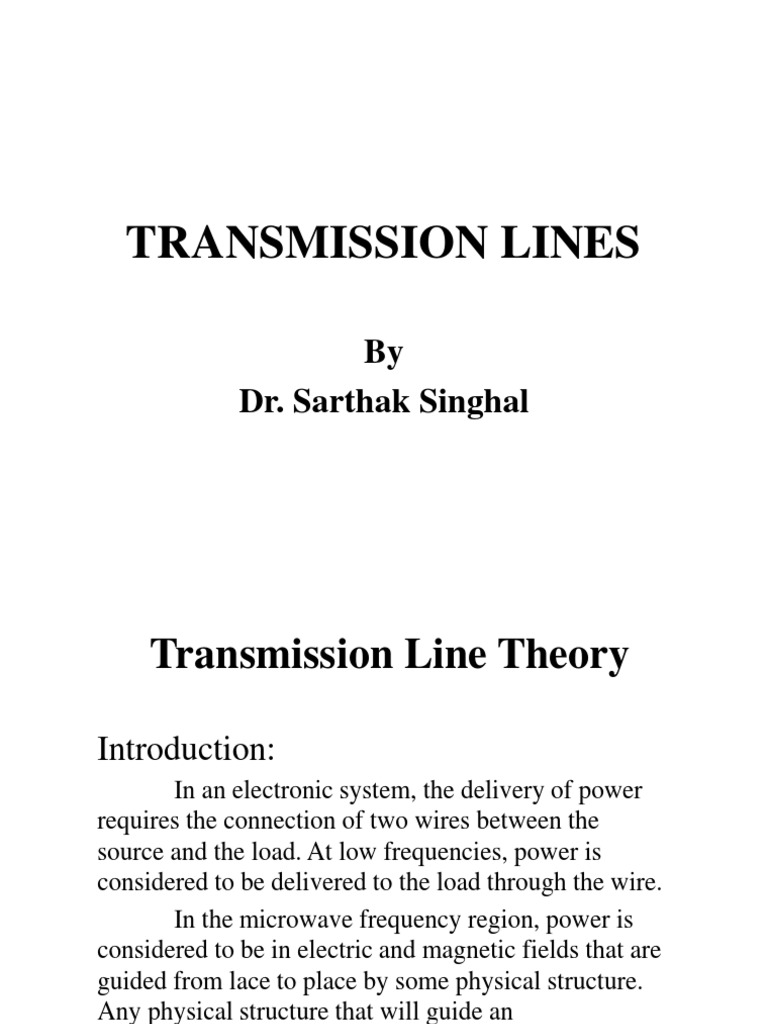 Transmission Lines 2 | PDF | Transmission Line | Electrical Network
