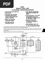 Intel 4004 Microprocessor Datasheet