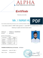 NOT Center: Mr. I Mam Husain