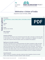RTE Avinash Mehrotra V Union of India & Other 2017 en 0