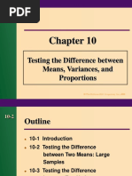 Testing The Difference Between Means, Variances, and Proportions