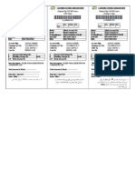 CSD Deposit Slip for Haier Washing Machine Installment