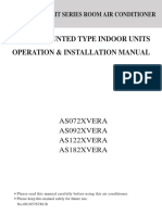 Wall Mounted Type Indoor Units Operation & Installation Manual