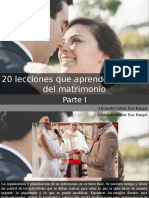 Alexandra Esther Esis Rangel - 20 Lecciones Que Aprenderán El Día Del Matrimonio, Parte I